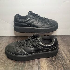 New Balance Men's CT302 Sneakers CT302LB Triple Black Leather Size 10